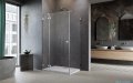 Radaway Essenza Pro Brushed Nickel Kdj kabina 80x70cm lewa szczotkowany nikiel 10097080-91-01L/10098070-01-01