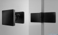 SanSwiss Annea Black Line drzwi prysznicowe lewe 100x200cm profile czarne AN13G10000607