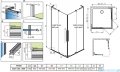 Radaway Furo SL KDD kabina 100x80cm chrom połysk/szkło przejrzyste 10305100-01-01L/10305080-01-01R