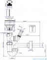 McAlpine Syfon umywalkowy z podłączeniem i z korkiem HC4PF-32WM+HC15B