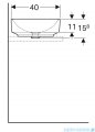 Geberit VariForm Umywalka prostokątna stawiana na blat 55x40cm 500.779.01.2