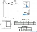 Radaway Modo New Black III kabina Walk-in 140x90x200 szkło przejrzyste 389144-54-01/389094-54-01/389000-54	