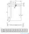Radaway Teos F brodzik 120x70cm czarny HTF12070-54