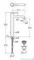 Roca Ona bateria umywalkowa sztorcowa wysoka Titanium Black z korkiem klik-klak, powłoka EVERLUX-PVD A5A349ECN0