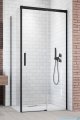 Radaway Idea Black Kdj kabina prysznicowa 150x70 prawa czarny mat/szkło przejrzyste 387045-54-01R/387048-54-01L