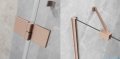 Radaway Essenza Brushed Copper PND II parawan nawannowy 140cm prawy szczotkowana miedź/przejrzyste 110002140-93-01R