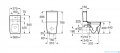 Roca Inspira Square Rimless miska do kompaktu Cafe A342536660