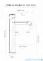 Oltens Molle bateria umywalkowa wysoka złota 32400800