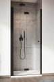 Radaway Nes Black Dwb drzwi wnękowe 80cm lewe czarny mat/szkło przejrzyste 10029080-54-01L