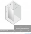 New Trendy Avexa Black kabina Walk-In 110x200 cm przejrzyste EXK-1628