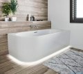 Riho Desire Corner LED wanna asymetryczna z oświetleniem lewa 184x84cm B088002005