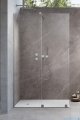 Radaway Furo Brushed Nickel kabina Walk-in 80x200cm lewa szczotkowany nikiel 10106438-91-01L/10110394-01-01