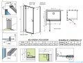 Radaway Essenza Kdj Brushed GunMetal kabina 110x80cm lewa szczotkowany grafit 1385041-92-01L/1384051-01-01