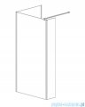 Radaway Modo New Black IV kabina Walk-in 110x80 czarny mat/szkło przejrzyste 389614-54-01/389084-54-01