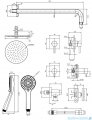 Omnires Y zestaw podtynkowy prysznicowy chrom SYSY30XCR