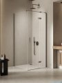 New Trendy Nesta Gunmetal Brushed kabina 120x100x200 cm prawa wspornik równoległy grafit szczotkowany/szkło przejrzyste K-4753