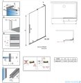 Radaway Furo SL Brushed GunMetal kabina Walk-in 80x200cm prawa szczotkowany grafit 10306438-92-01R/10110394-01-01