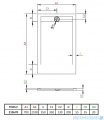 Radaway Teos F brodzik 210x70cm cemento HTF21070-74