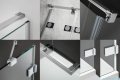 Radaway Euphoria KDJ P Kabina przyścienna 80x90x80 lewa szkło przejrzyste + brodzik Argos D + syfon  383512-01L/383241-01L/383031-01/383035-01/4AD89-01