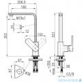 KFA Korund bateria zlewozmywakowa, kolor chrom 4003-615-00