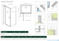 Radaway Nes Black Kdj II kabina 120x75cm lewa czarny mat/szkło przejrzyste 10032120-54-01L/10039075-01-01