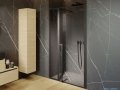 Riho Lucid GD104 drzwi prysznicowe 110x200cm czarne G005004121