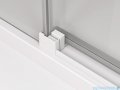 SanSwiss Cadura White Line kabina Walk in 140cm prawa ze ścianką przesuwną profile biały mat CAW2D1400907