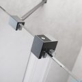 Radaway Furo Brushed GunMetal DWJ drzwi prysznicowe 130cm lewe szczotkowany grafit 10107672-92-01L/10110630-01-01