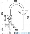 Tres MONTBLANC Bateria umywalkowa złoty mat 28320301OM