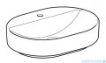 Geberit VariForm Umywalka owalna z półką, bez przelewu 60x45cm 500.778.01.2
