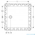 Geberit Panel do prysznica bezbrodzikowego Setaplano 90x90 154.270.11.1