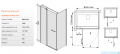 Sanplast kabina narożna prostokątna KNDJ2/PRIII-80x120 80x120x198 cm przejrzyste 600-073-0280-38-401
