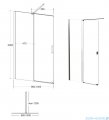 Besco Vayo kabina walk-in 100x200cm przejrzyste VY-100-200C