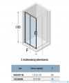Novellini Kali AH kabina prostokątna 120x90 profile chrom KALIAH116L-1B/KALIAH86L-1B