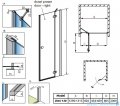 Radaway Fuenta New Dwj drzwi wnękowe 130cm prawe szkło przejrzyste 384017-01-01R