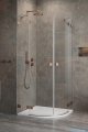 Radaway Essenza Pro Brushed Copper Pdd kabina 80x90cm szczotkowana miedź 10095080-93-01L/10095090-93-01R