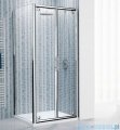 Novellini Drzwi prysznicowe składane LUNES B 78 cm szkło przejrzyste profil chrom LUNESB78-1K