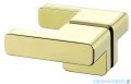 New Trendy Eventa Gold Shine drzwi wnękowe pojedyncze 80x200 cm przejrzyste lewe Złoty połysk EXK-4671