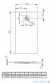 Radaway Kyntos F brodzik 160x90cm cemento HKF16090-74