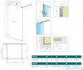 Radaway Euphoria Walk-in VI 90x100 szkło przejrzyste 383171-01-01/383152-01-01