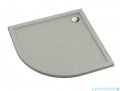 Schedpol Schedline Sharper Cement Stone brodzik półokrągły 80x80x4,5cm 3S.S1O-8080/CT/ST
