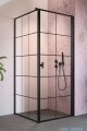 Radaway Nes Black Kdj I Factory kabina 90x100cm prawa industrialny, loft