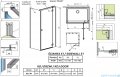 Radaway Essenza Kdj kabina 90x80cm prawa szkło przejrzyste 1385044-01-01R/1384051-01-01