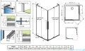 Radaway Furo SL KDD kabina 90x110cm chrom połysk/szkło przejrzyste 10305090-01-01L/10305110-01-01R