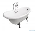 Besco Otylia Glam grafitowa 160x77 wanna wolnostojąca Retro + nogi czarne #WKO-160-GGB