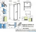 Radaway Arta Kds II kabina 140x80cm prawa szkło przejrzyste 386522-03-01L+1386107-03-01+386110-03-01
