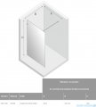 New Trendy Avexa kabina Walk-In 50x200 cm przejrzyste EXK-1936