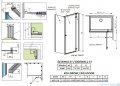 Radaway Essenza 8 Brushed GunMetal Kdj kabina 110x80cm prawa szczotkowany grafit 10480712-01-01R/10470337-92-01R/10113080-01-01