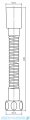 Omnires wąż prysznicowy 150 cm grafit 029GR