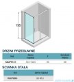 Novellini Kali PH+FH kabina 135x100 profile czarne KALIPH131-1H/KALIFH98-1H